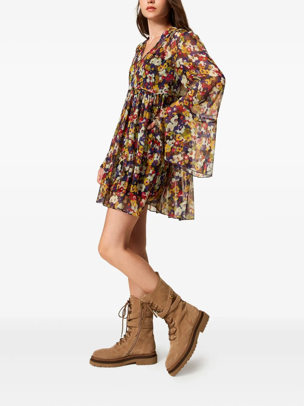 TWINSET Jurk met bloemenprint - Veelkleurig