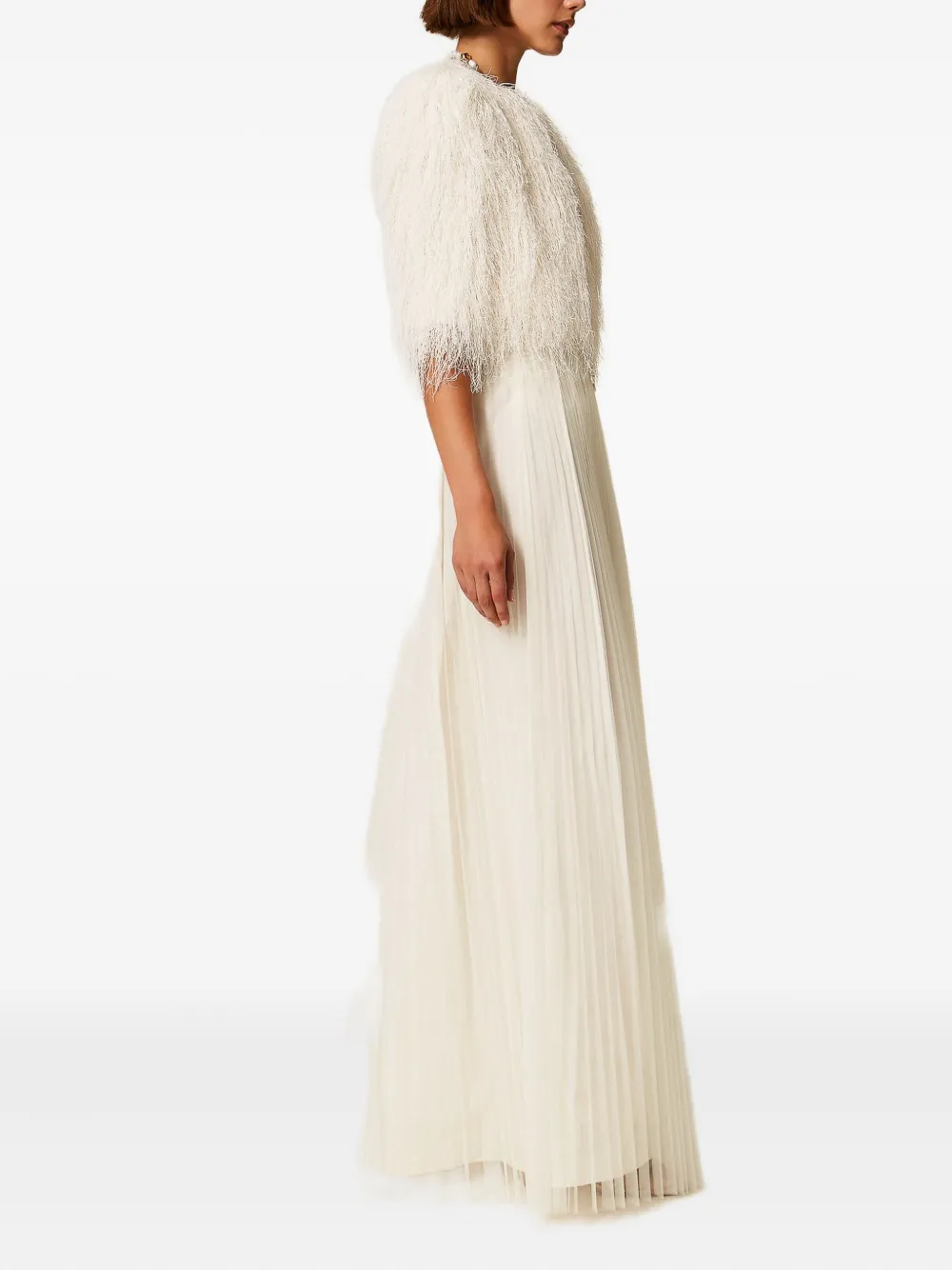 TWINSET Plissé maxi-rok Beige