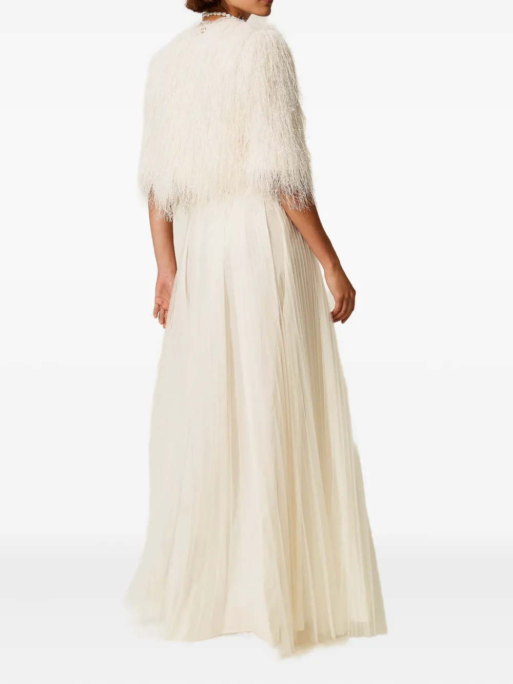 TWINSET Plissé maxi-rok Beige