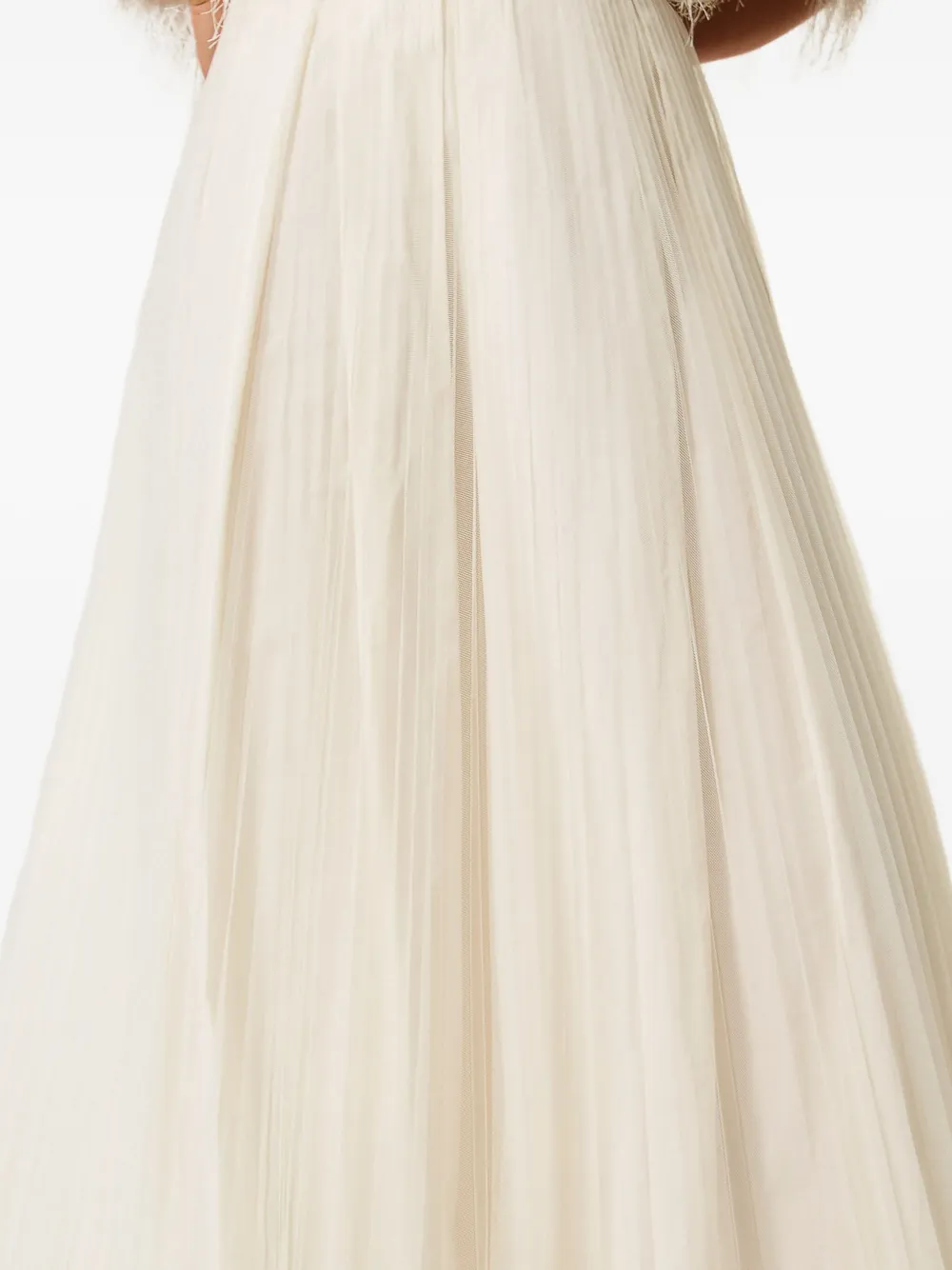 TWINSET Plissé maxi-rok Beige