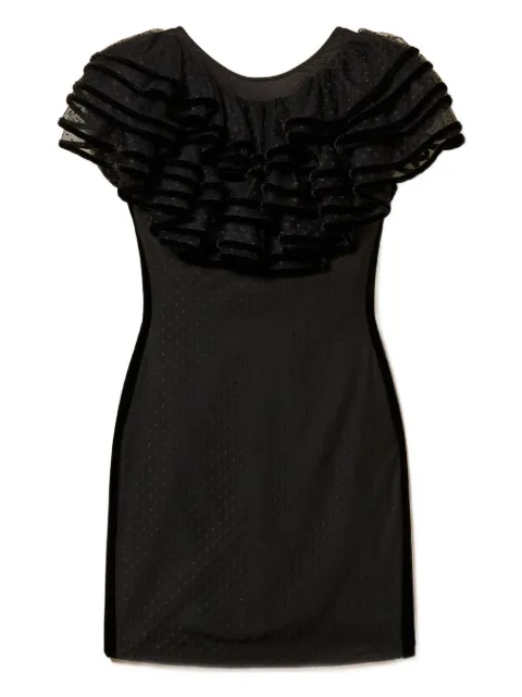 TWINSET vestido con detalle de volantes
