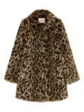 TWINSET leopard-print faux-fur coat - Brown