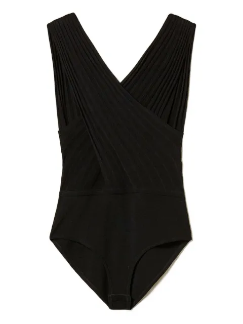TWINSET V-neck ribbed bodysuit
