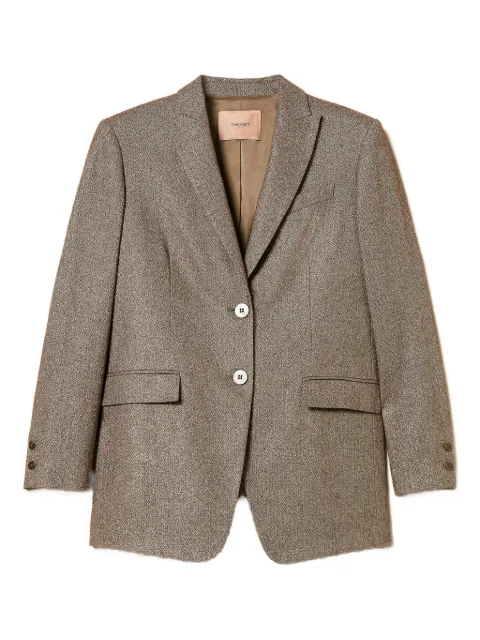 TWINSET lurex tweed blazer