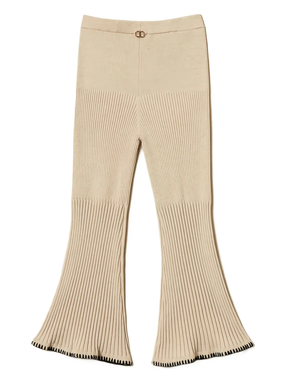 TWINSET Kids ribbed flared trousers | Girls Casual Trousers | Image 2