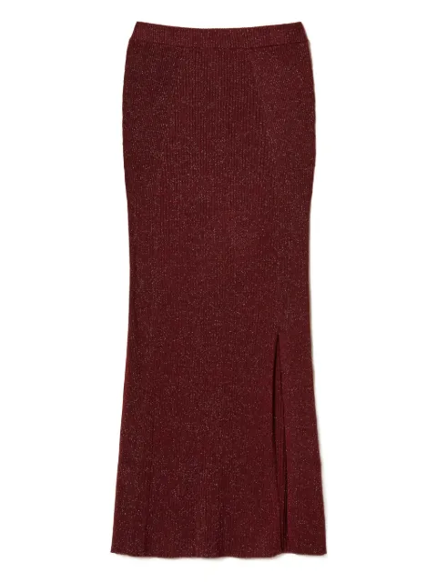 TWINSET lurex midi skirt