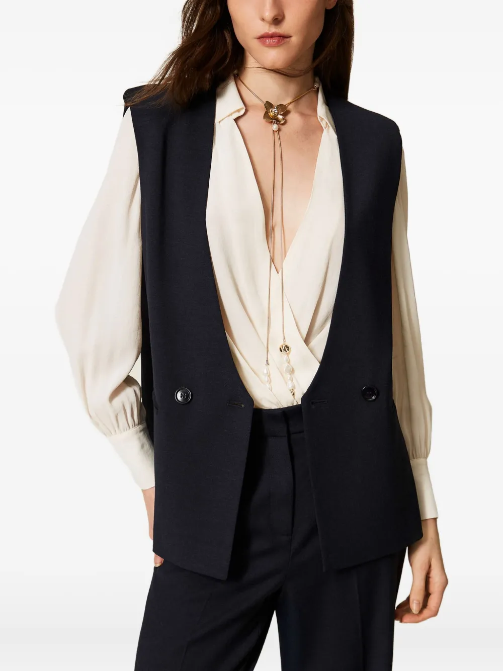TWINSET صديري بصفي أزرار | صديريات وجيليهات | Image 2