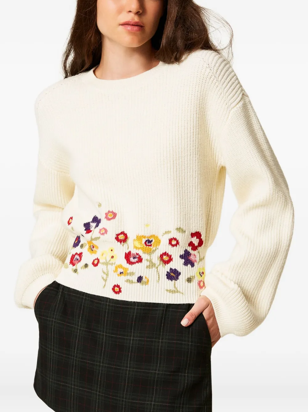 TWINSET floral-embroidered sweater | Knitted Sweaters | Image 2