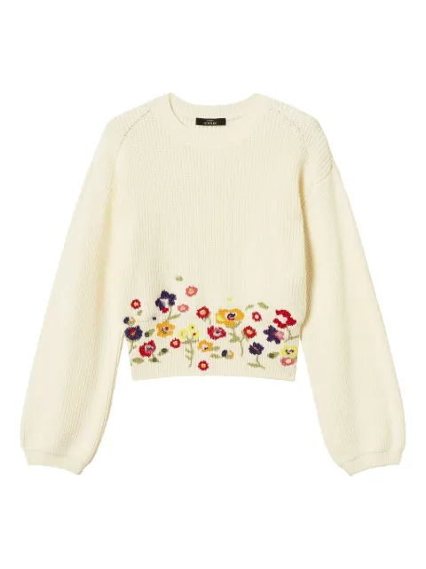 TWINSET floral-embroidered sweater