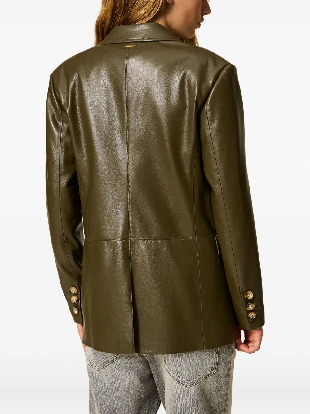 TWINSET Blazer met puntige revers en enkele knoop Groen