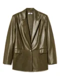 TWINSET peak-lapel single-button blazer - Green