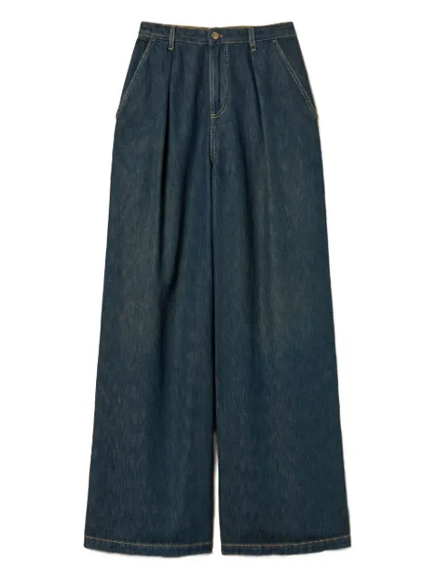 TWINSET jean à détails plissés