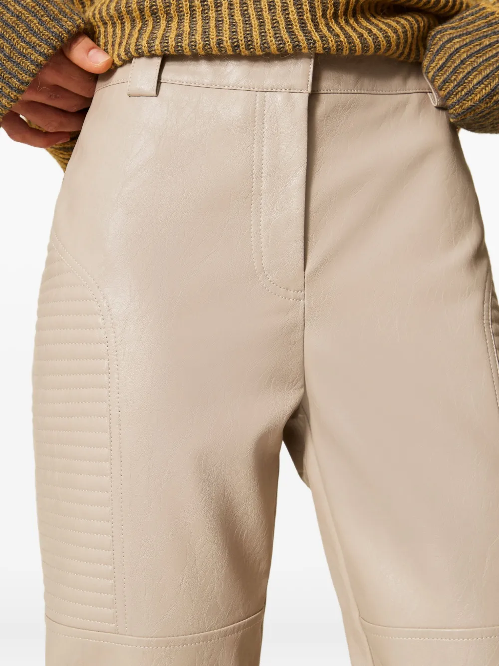 TWINSET Broek met gewatteerd vlak Beige