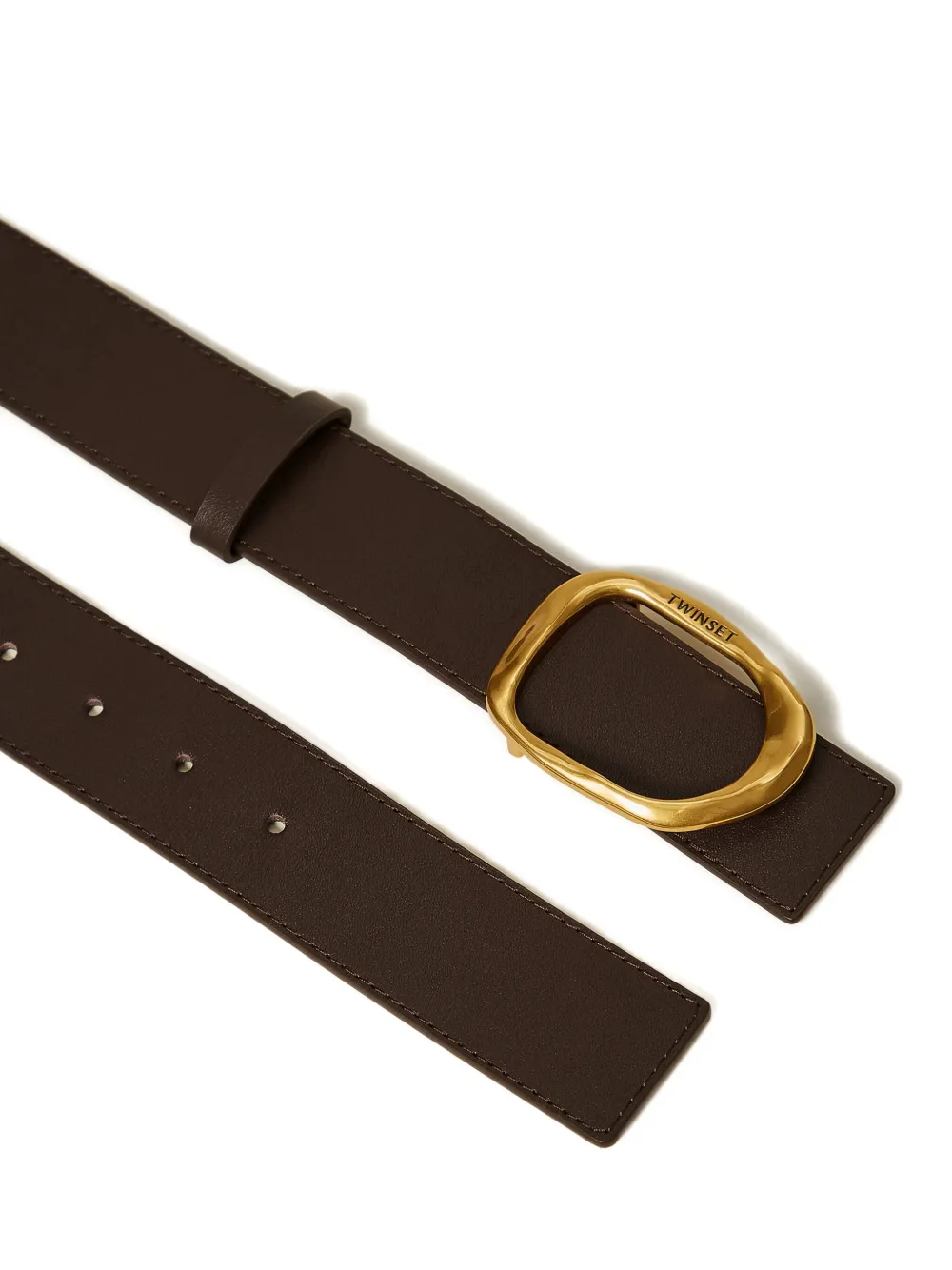 TWINSET Leren riem - Bruin
