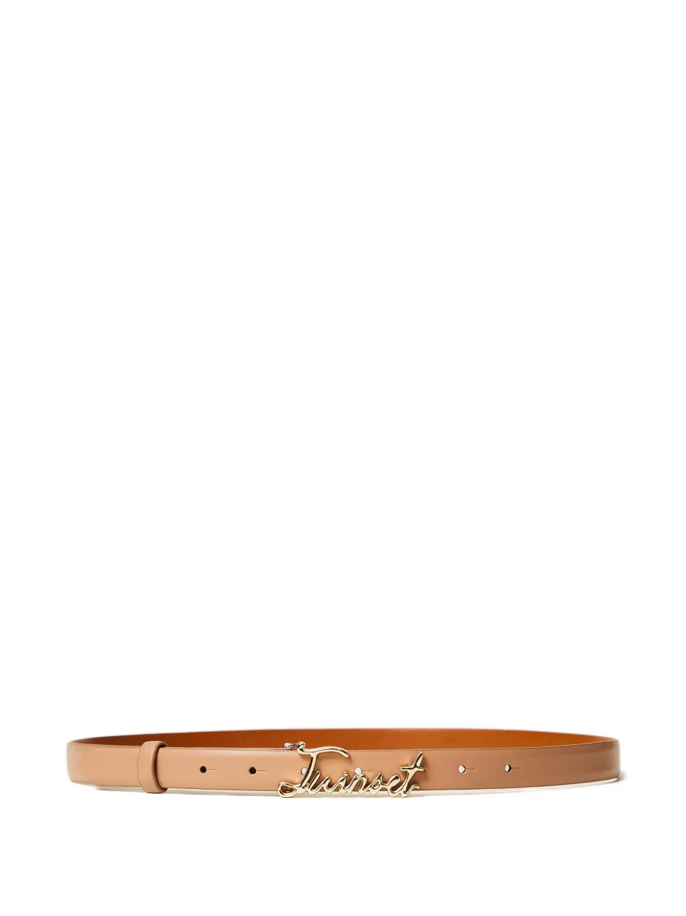 Twinset Logo-buckle Belt In Brown
