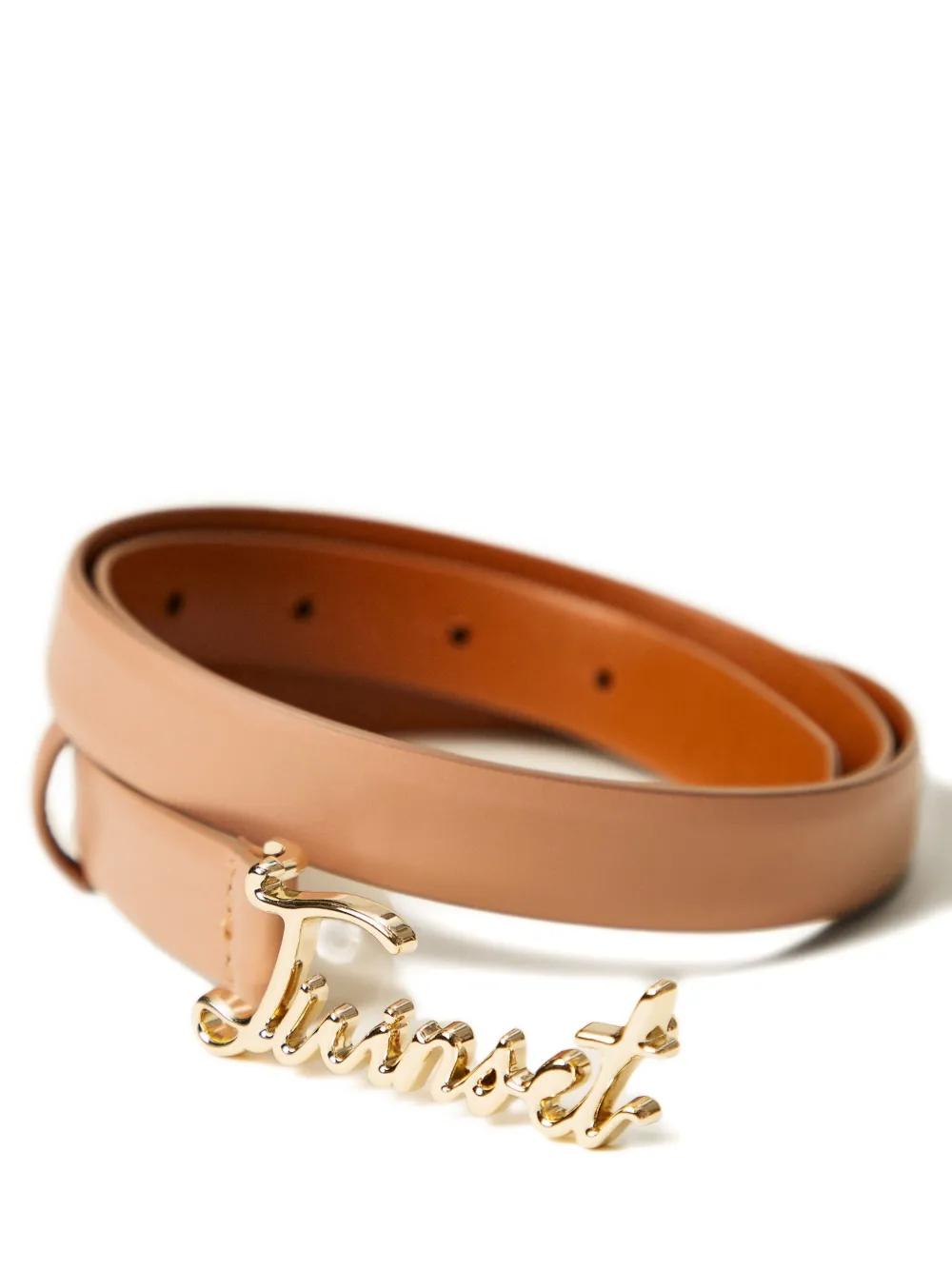 TWINSET logo-buckle belt - Beige