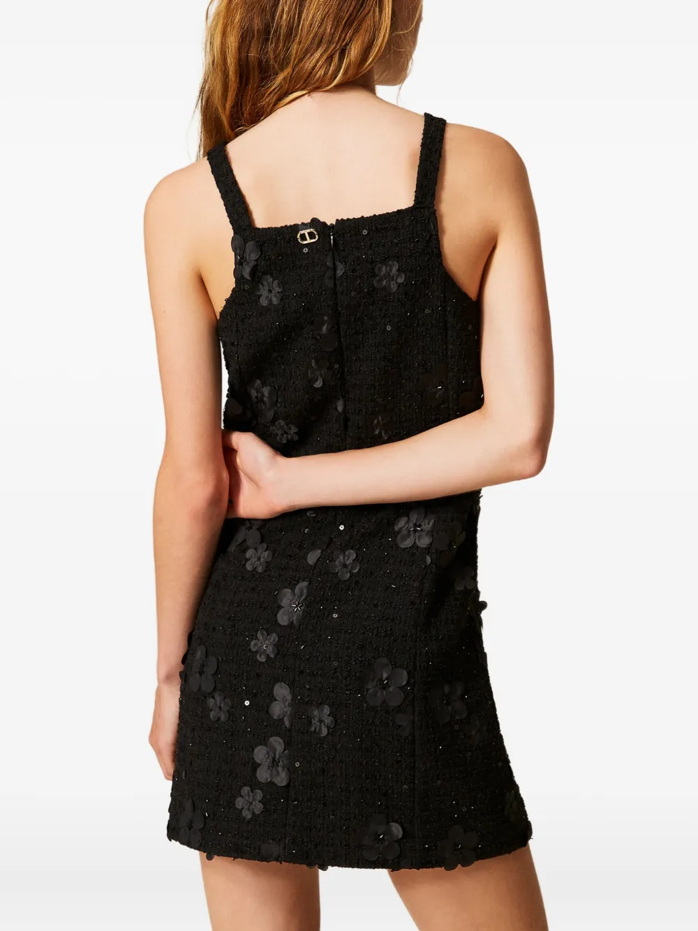 TWINSET Jurk met bloemenprint Zwart