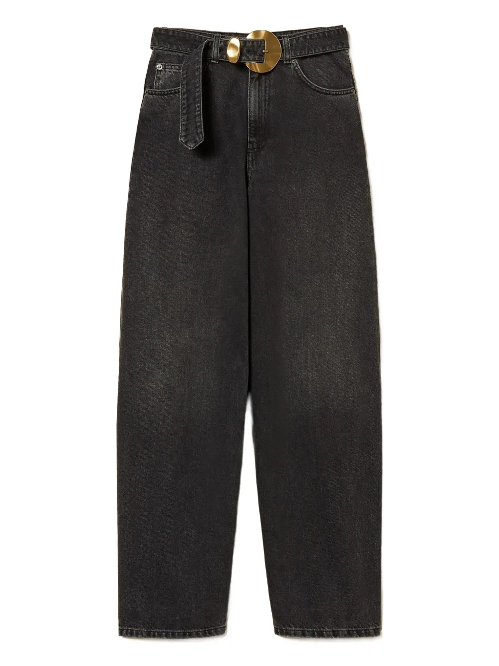 TWINSET Jeans con fibbia - Nero