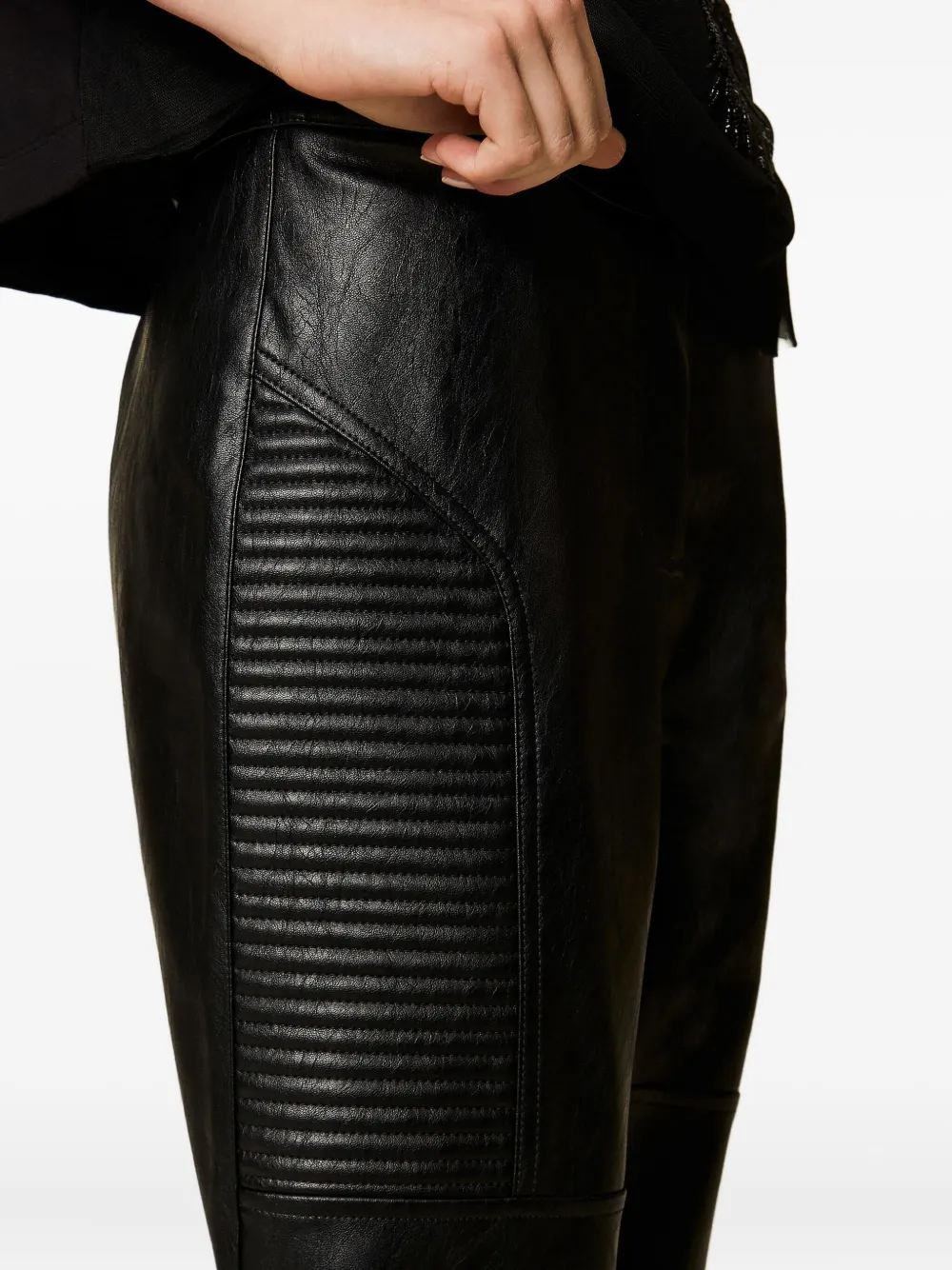 TWINSET Gewatteerde broek Zwart