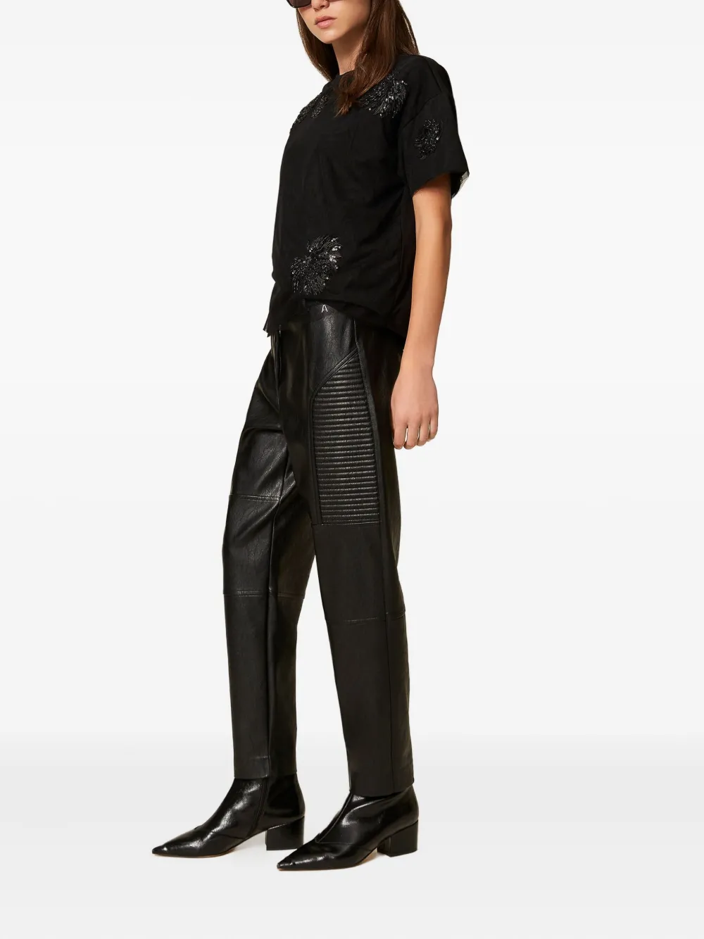 TWINSET Gewatteerde broek Zwart