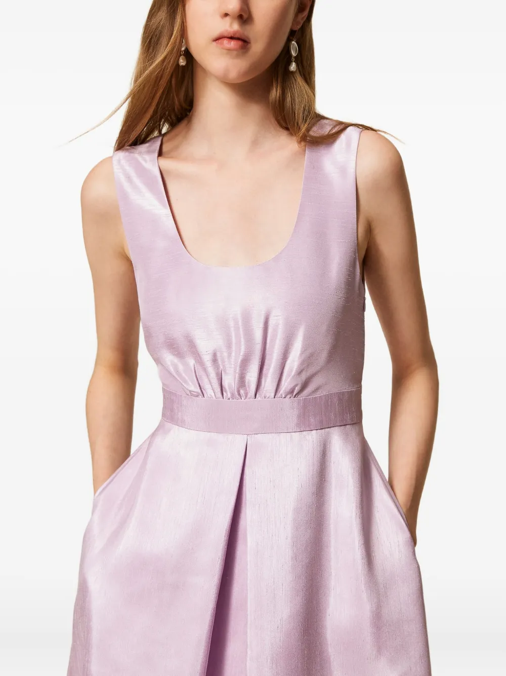 TWINSET Mouwloze maxi-jurk Paars
