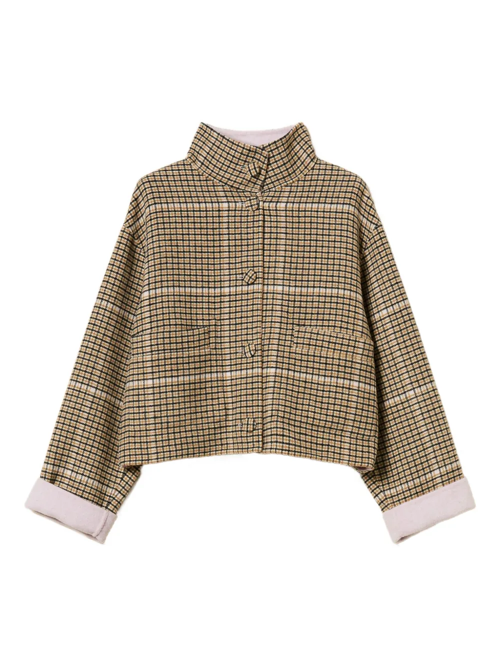 TWINSET Omkeerbaar geruit jack Bruin