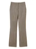 TWINSET lurex flared-leg trousers - Brown