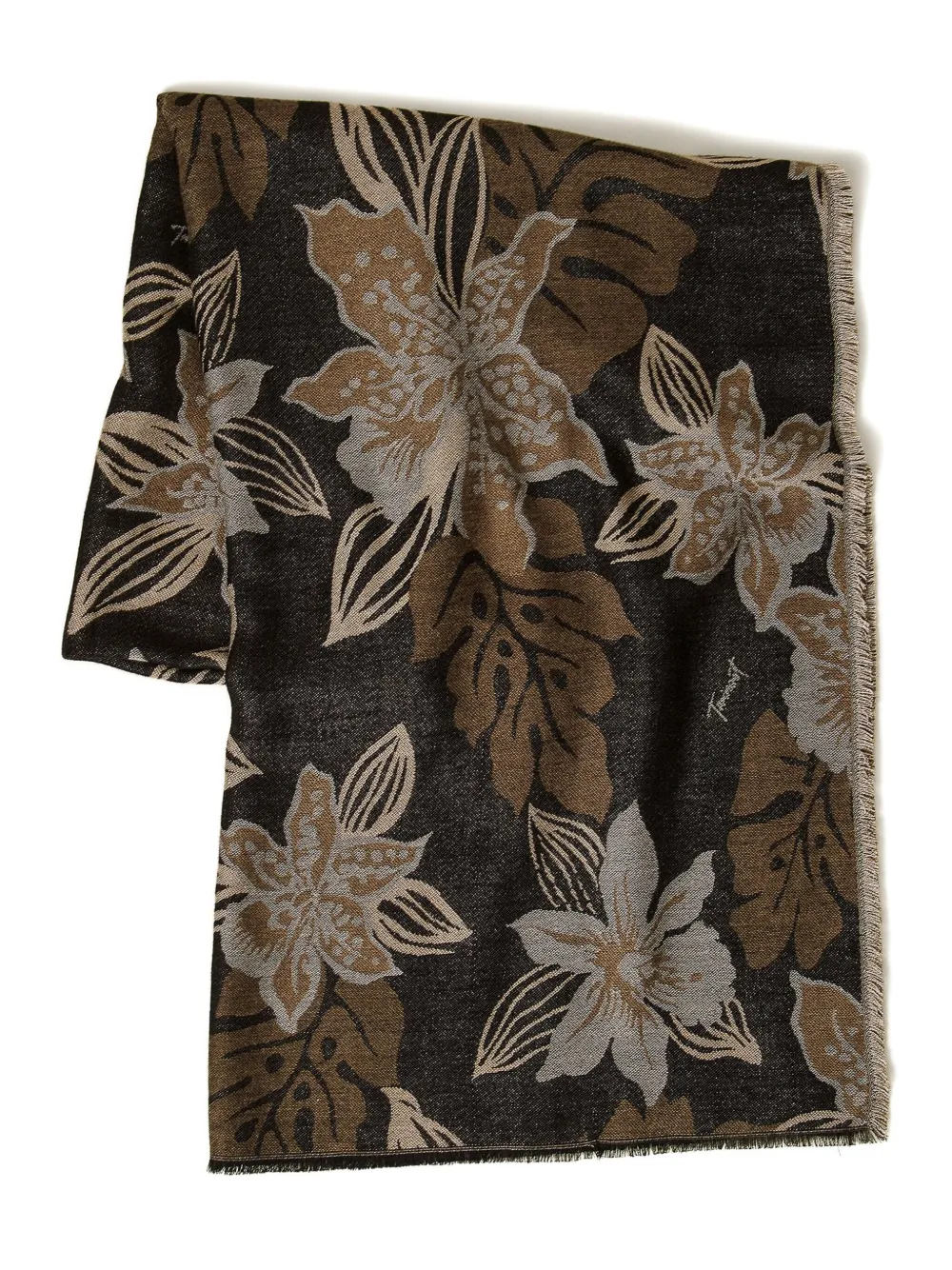 TWINSET Sjaal met bloemenprint Zwart