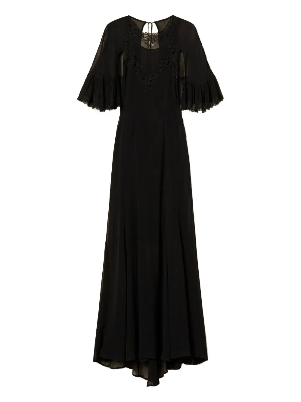 TWINSET Abito con ricamo - Nero