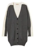TWINSET colour-block cardigan - Grey