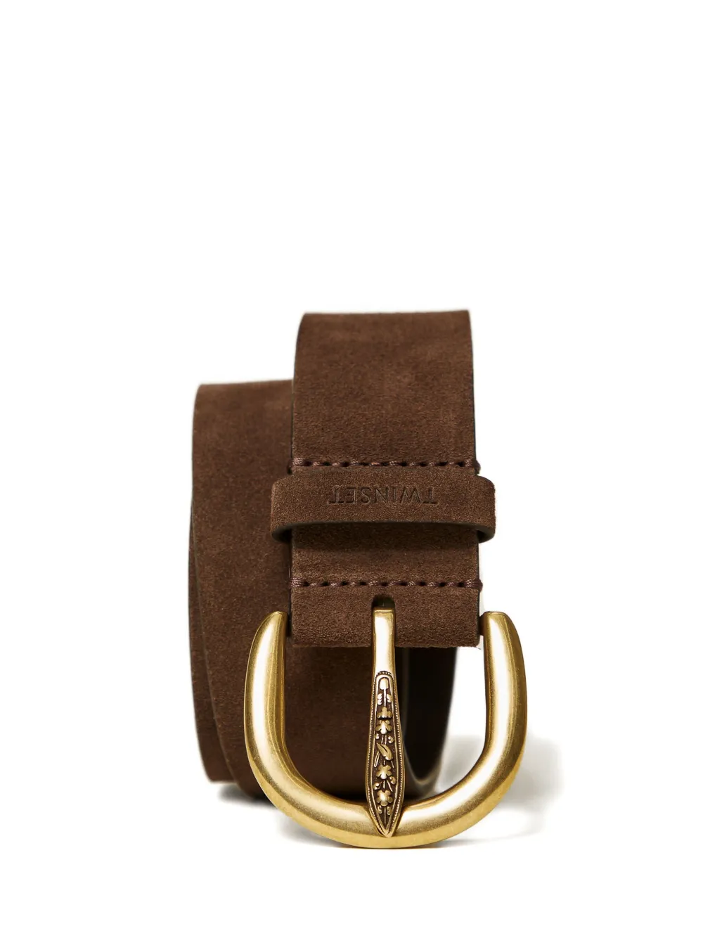 TWINSET Suède riem - Bruin