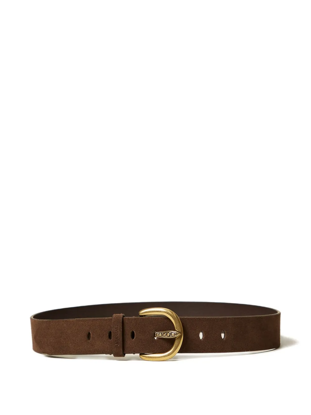 TWINSET suede belt | Brown | Image 1