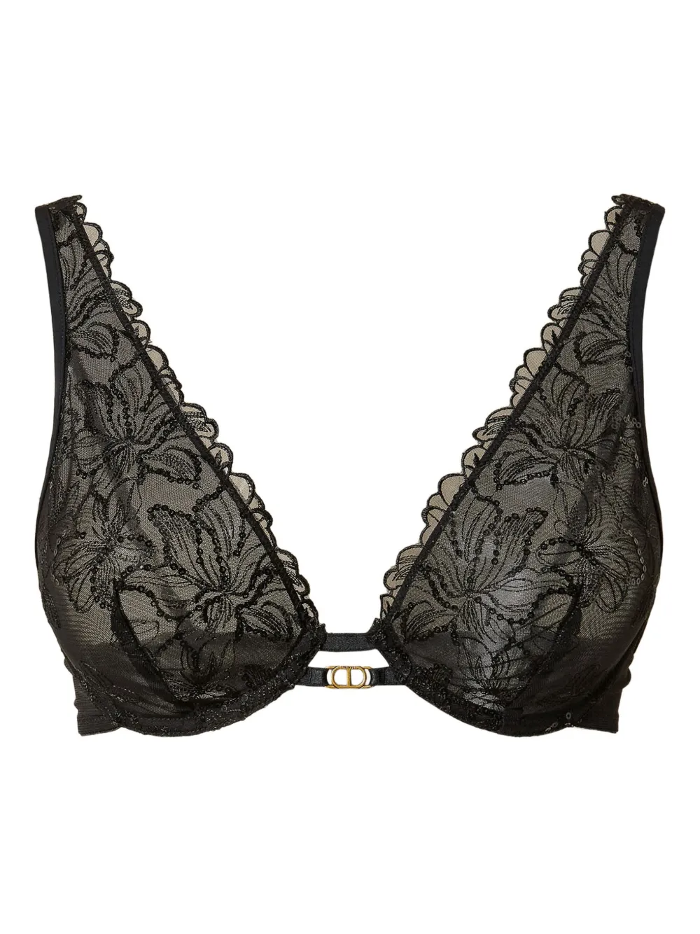 TWINSET Reggiseno con ricamo - Nero