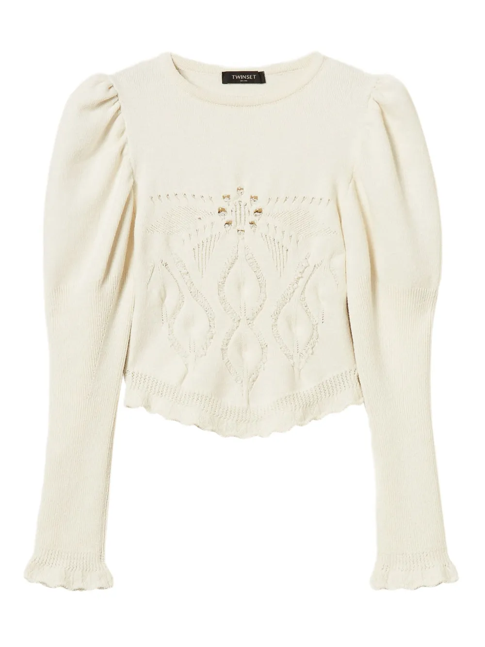 TWINSET Maglione con maniche a palloncino - Toni neutri