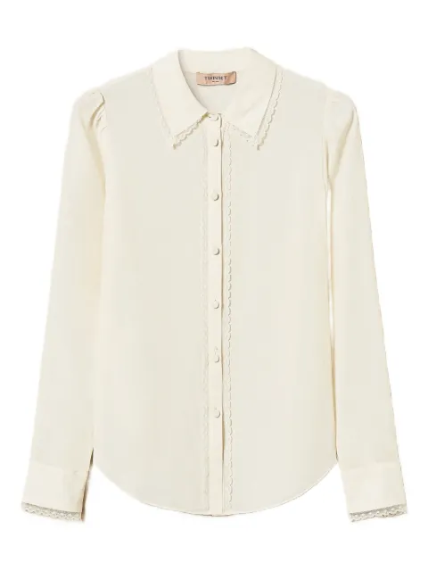 TWINSET 크레이프 드 신 셔츠