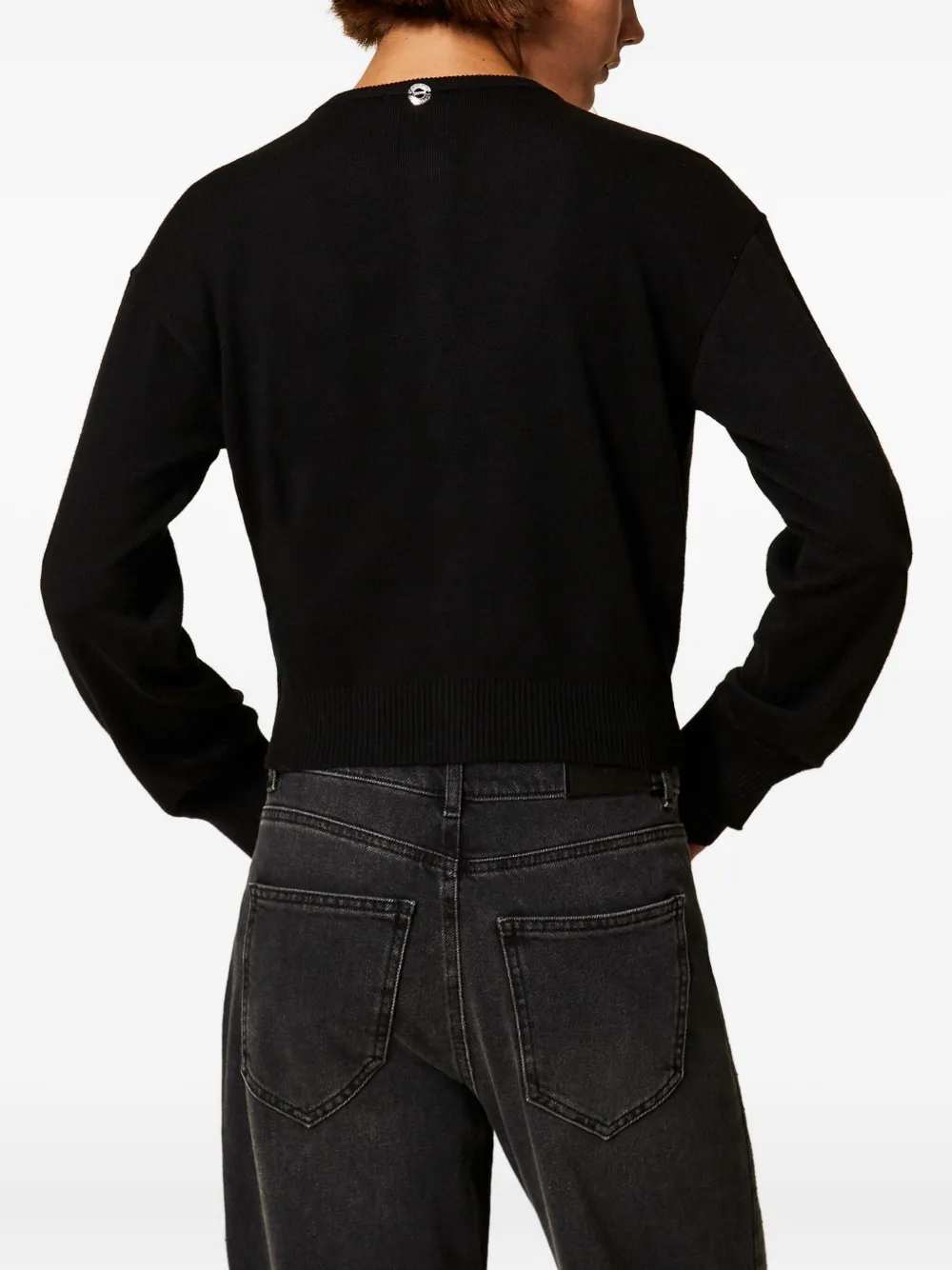 TWINSET Vest met dubbel kledingstuk-effect Zwart