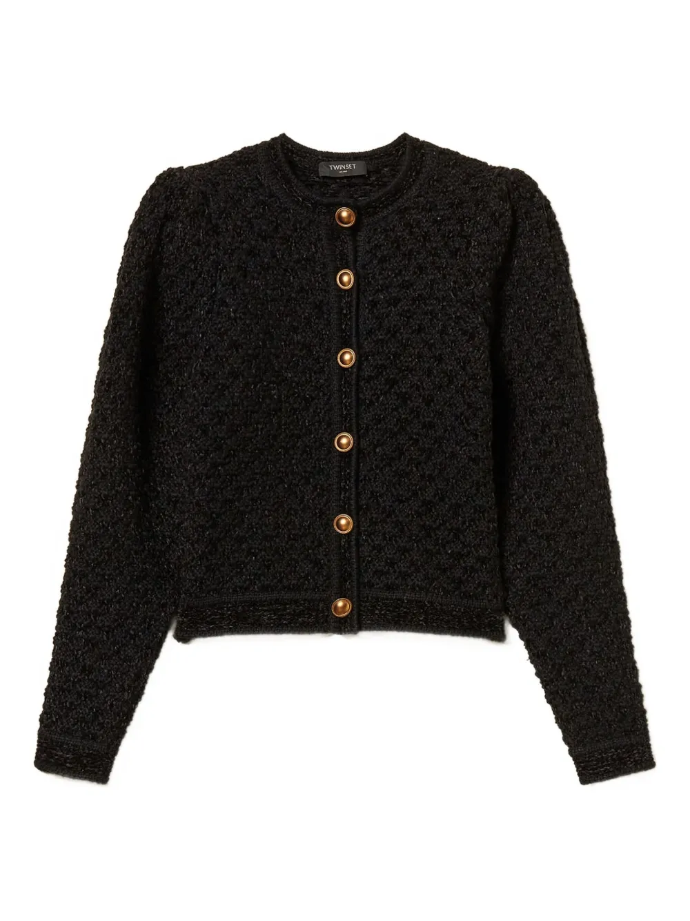 TWINSET Cardigan con maniche a palloncino - Nero