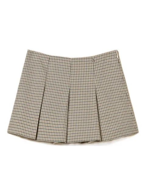 TWINSET Mini-plooirok met pied-de-poule print