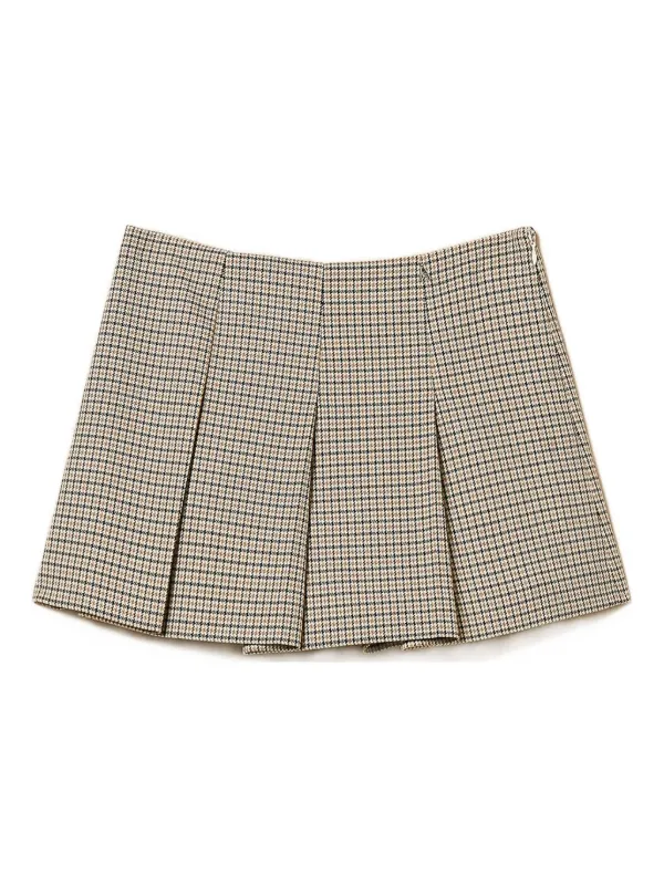 TWINSET ハウンドトゥース ミニスカート | ニュートラル | FARFETCH JP