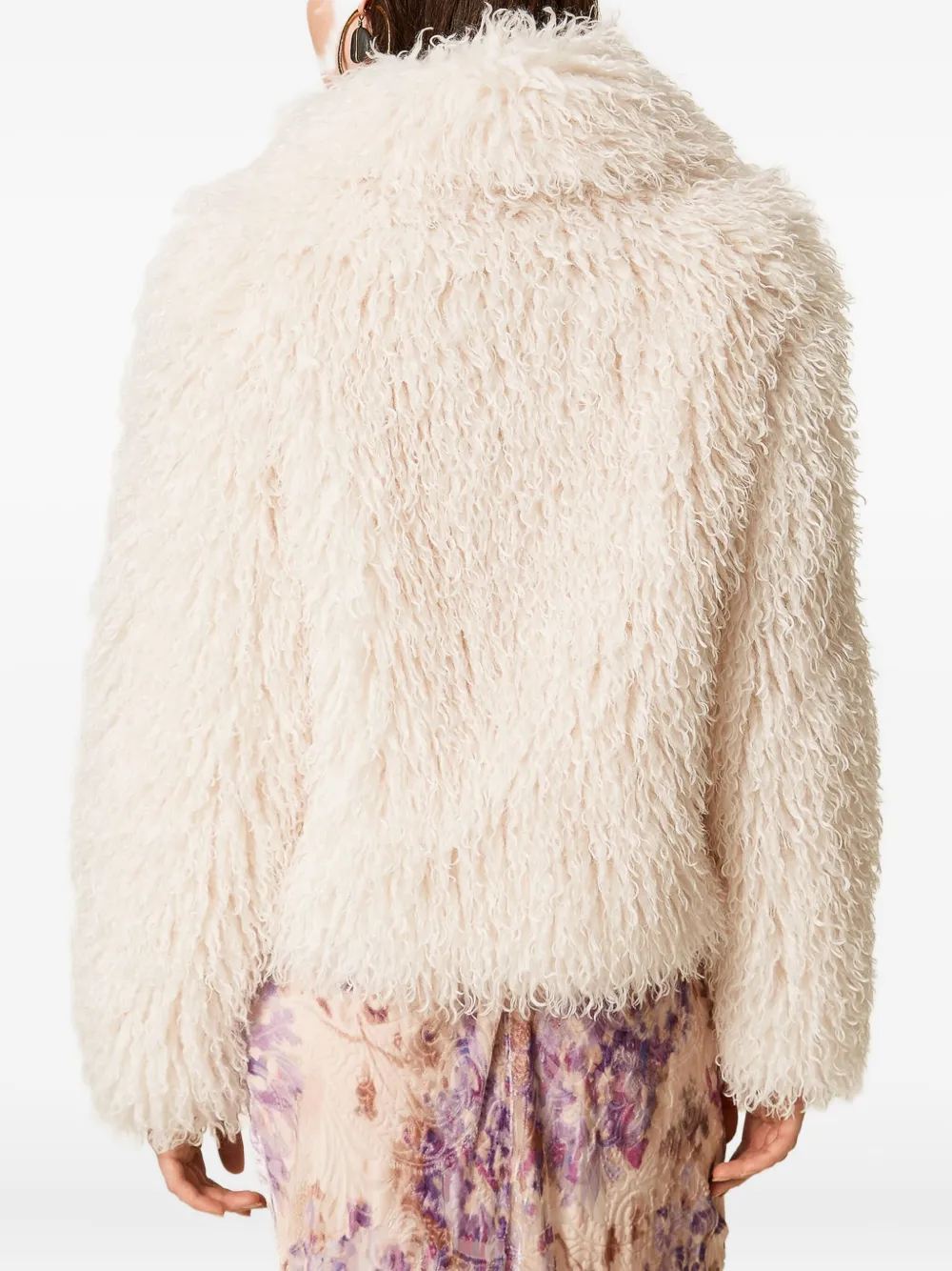 Twinset Faux-fur Jacket In White