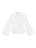 TWINSET draped button-down shirt - White