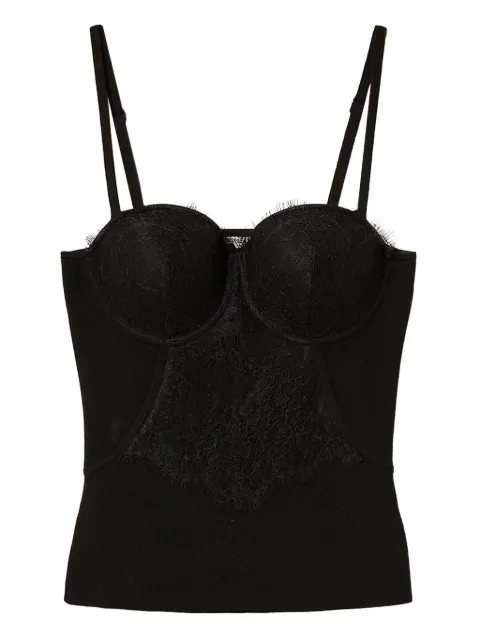 TWINSET sweetheart neck lace top