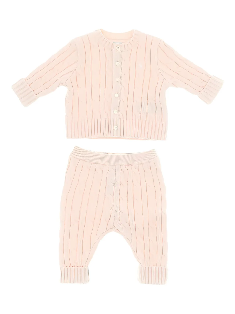 POLO RALPH LAUREN KIDS ケーブルニット セット - ピンク POLO RALPH LAUREN KIDS ケーブルニット セット - ピンク