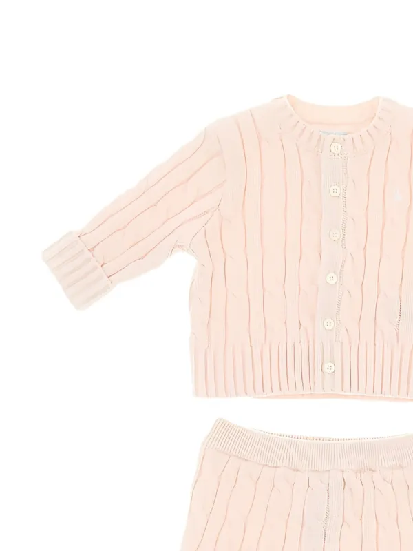 POLO RALPH LAUREN KIDS ケーブルニット セット | ピンク | FARFETCH JP