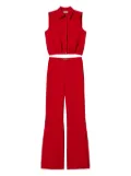 TWINSET sleeveless shirt-style jumpsuit - Red