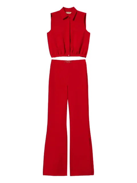 TWINSET jumpsuit estilo camisa sin mangas