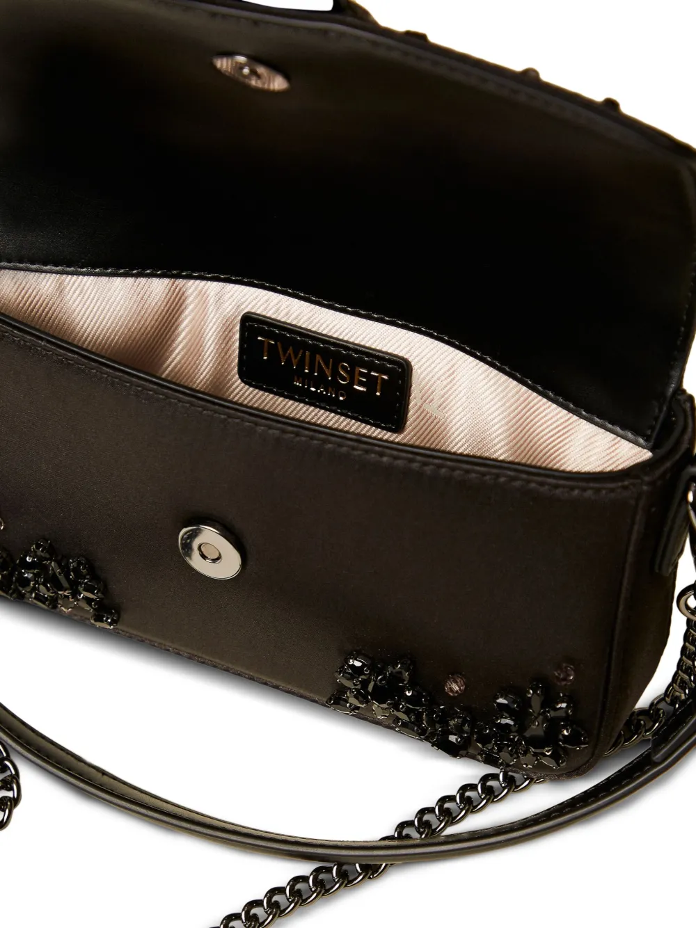 TWINSET Amie verfraaide boekentas met omslag Zwart