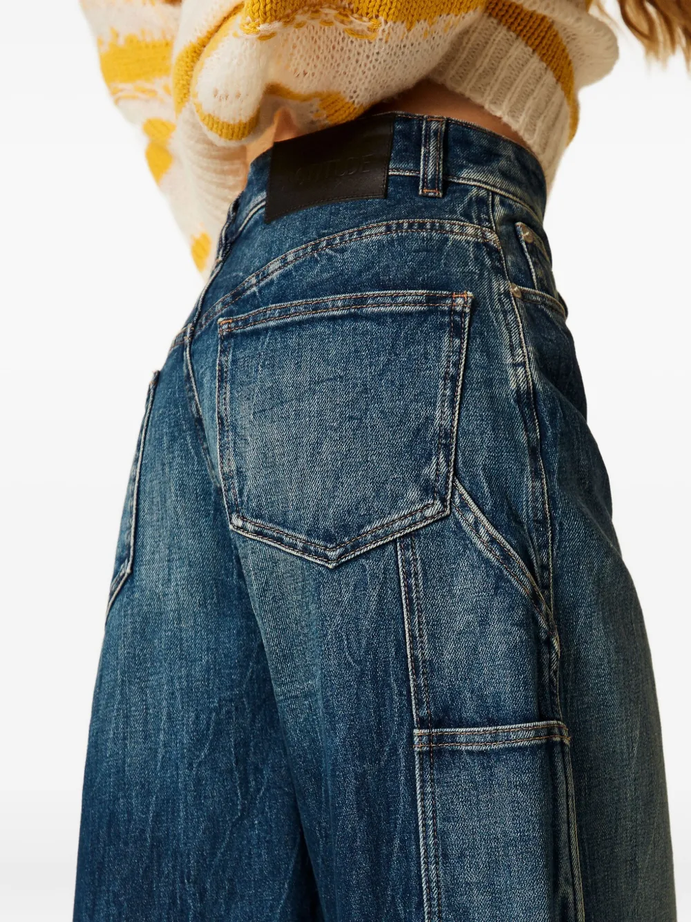 TWINSET Jeans met cargo zak Blauw