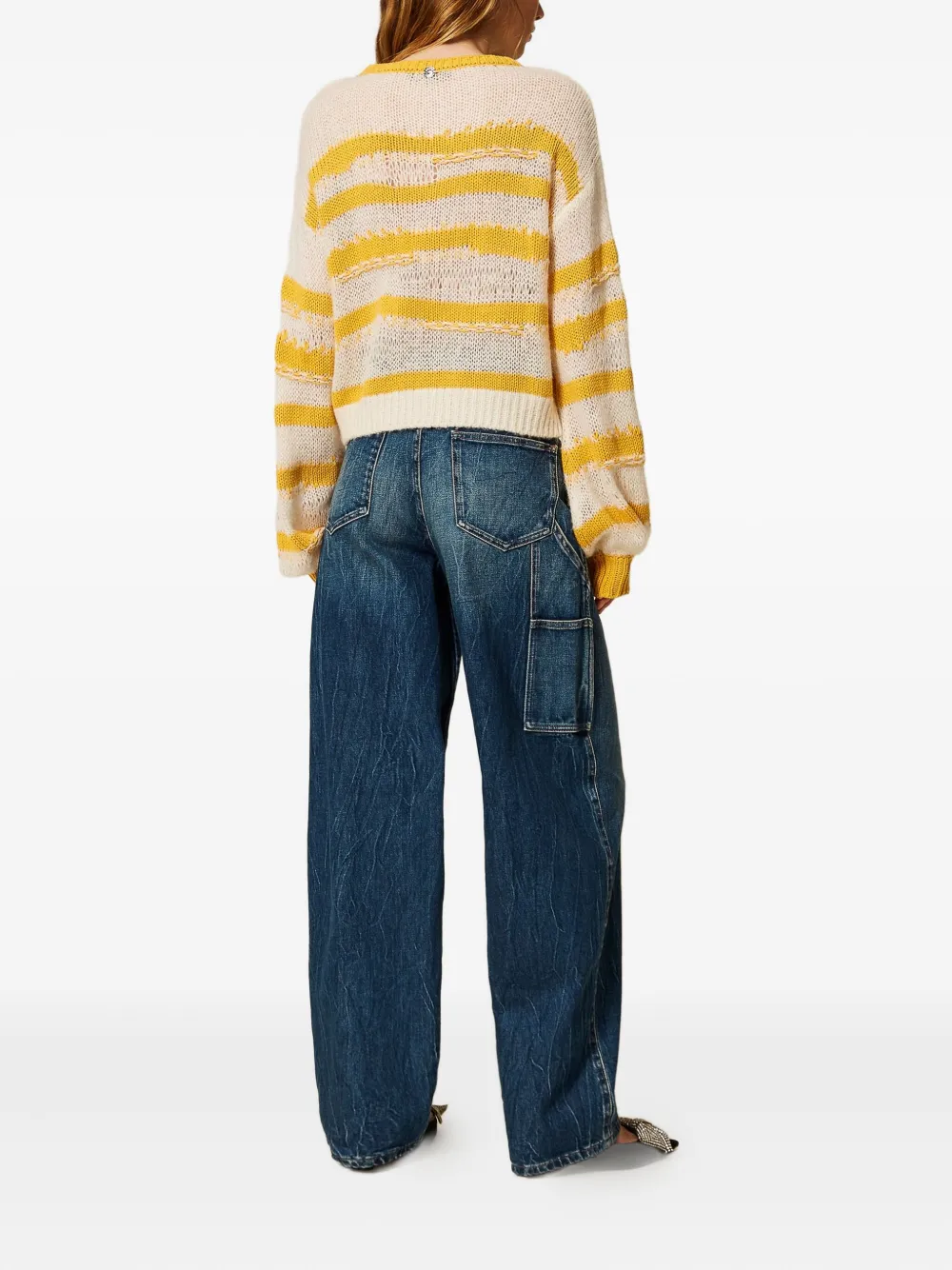 TWINSET Jeans met cargo zak Blauw