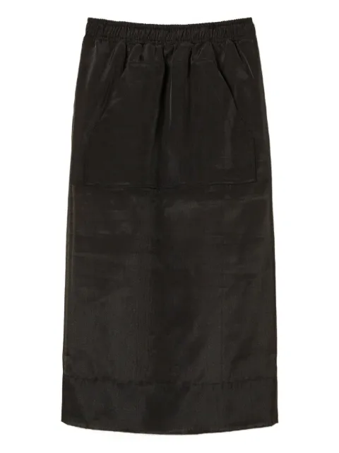 TWINSET elasticated-waist midi skirt